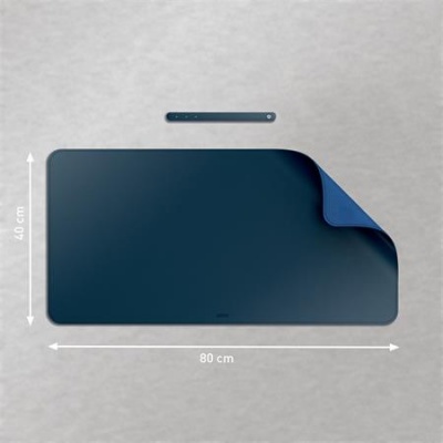 Könyökalátét, 80x40 cm, LEITZ, sötétkék