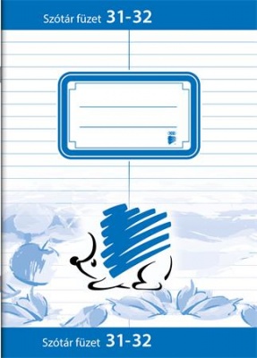 Füzet, tűzött, A5, szótár, 32 lap, ICO "Süni", "31-32"