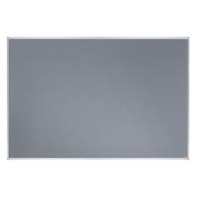 Üzenőtábla, alumínium keret, 180x120 cm, NOBO "Essentials", szürke