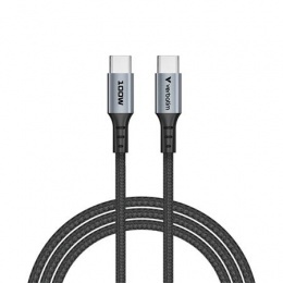 USB kábel, USB-C - USB-C, 1,2 m, 100W, VERBATIM, fekete