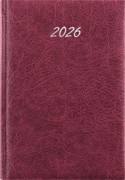 Naptár, tervező, B5, heti, DAYLINER, "Rebel", bordó