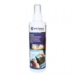Tisztítófolyadék, képernyőhöz, antisztatikus, pumpás, 250 ml, VICTORIA TECHNOLOGY