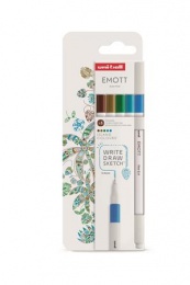 Tűfilc készlet, 0,4 mm, UNI "Emott Island", 5 különböző szín