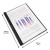 Gyorsfűző, klipes, PP, A4, RAPESCO "Eco GRS Recycled", fekete
